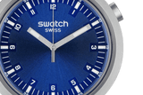 Swatch Indigo Hour Quartz Blue Dial Stainless Steel Unisex Watch SB07S102G