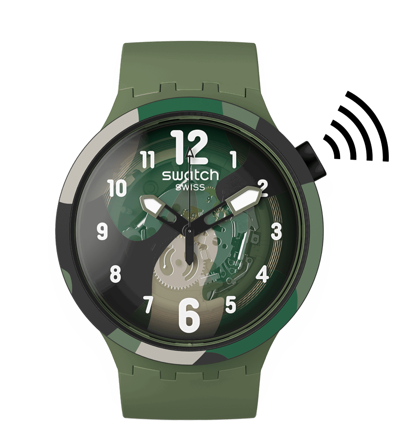 Swatch Look Right Thru Green Pay SB05G108-5300