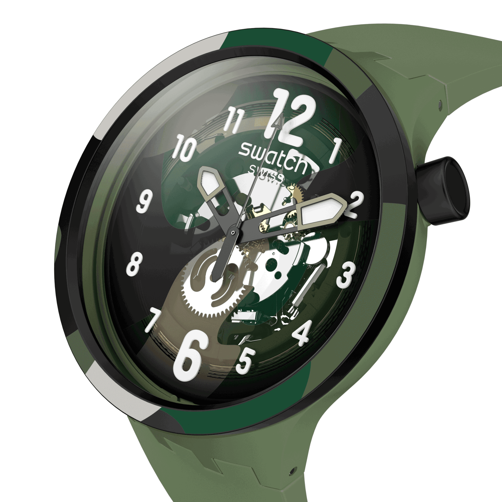Swatch Look Right Thru Green Pay SB05G108-5300