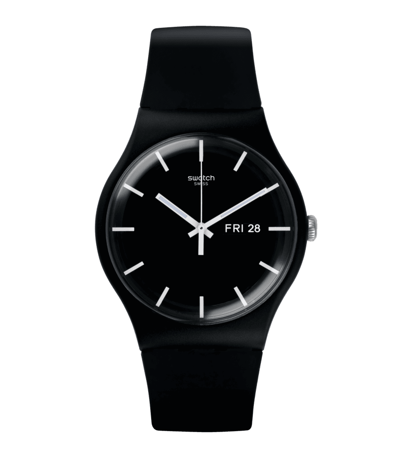 Swatch Power Tracking Mono Black Again SO29B704