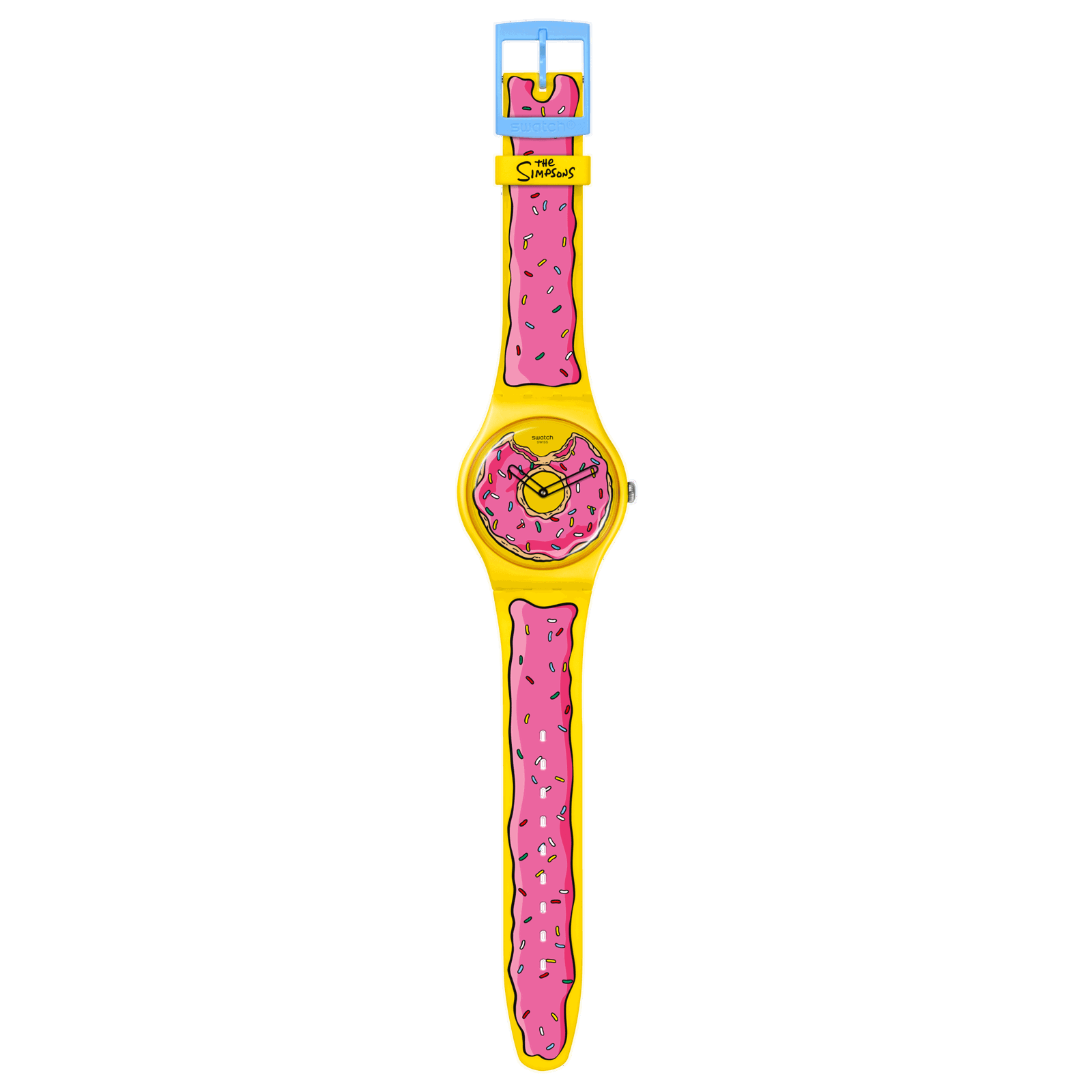 Swatch Seconds Of Sweetness Yellow Dial Yellow Silicone Strap Unisex Watch SO29Z134