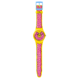 Swatch Seconds Of Sweetness Yellow Dial Yellow Silicone Strap Unisex Watch SO29Z134