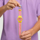 Swatch Seconds Of Sweetness Yellow Dial Yellow Silicone Strap Unisex Watch SO29Z134