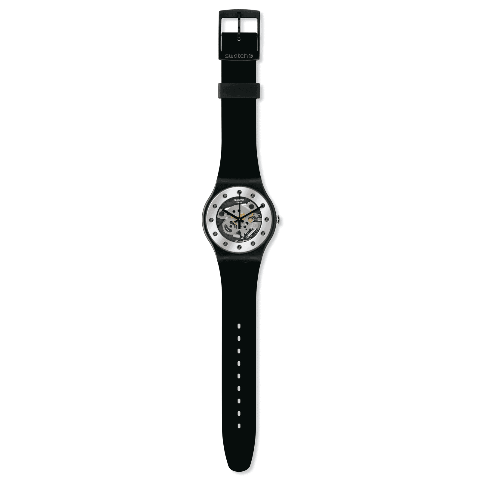 Swatch Silver Glam Again Originals Large Watch SO29B109
