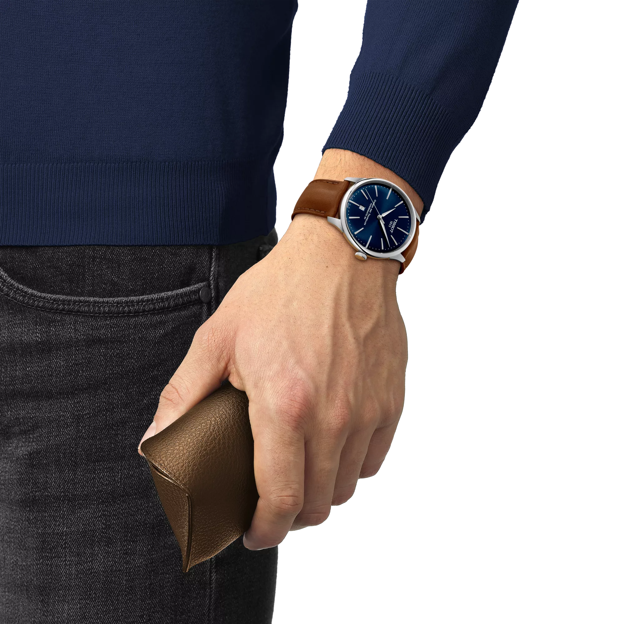 Tissot Chemin Des Tourelles Powermatic 80 Blue Dial 42 MM T139.407.16.041.00 - Bijoux Eclore