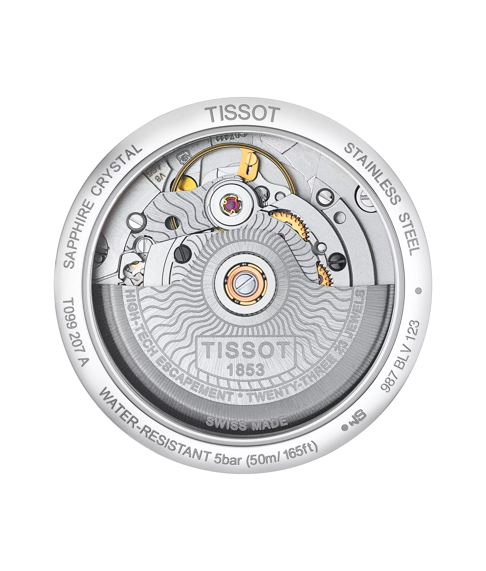 TISSOT CHEMIN DES TOURELLES POWERMATIC 80 LADY T099.207.11.048.00 - Bijoux Eclore