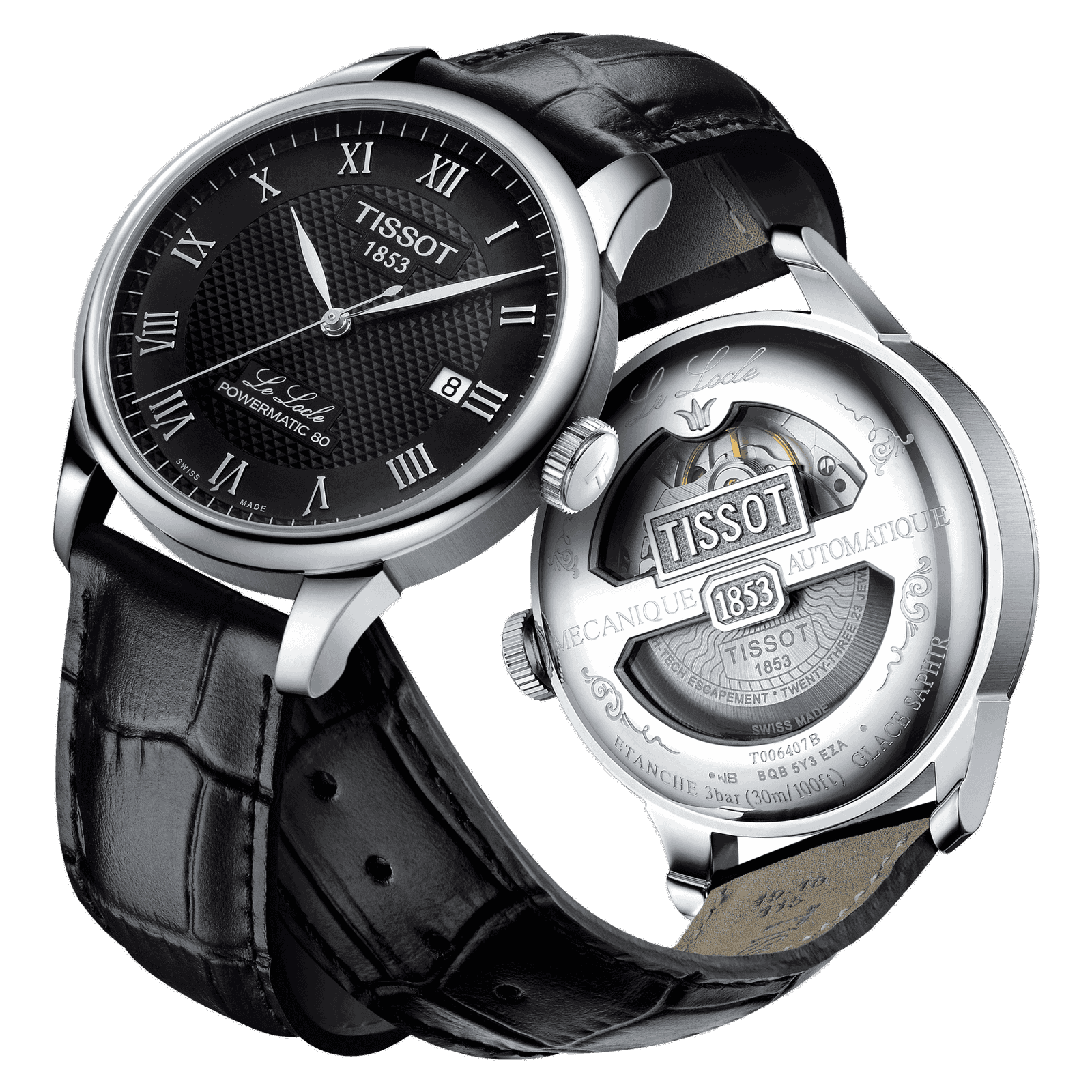 Tissot Le Locle Powermatic 80 Black Dial Auto Men's Watch T006.407.16.053.00