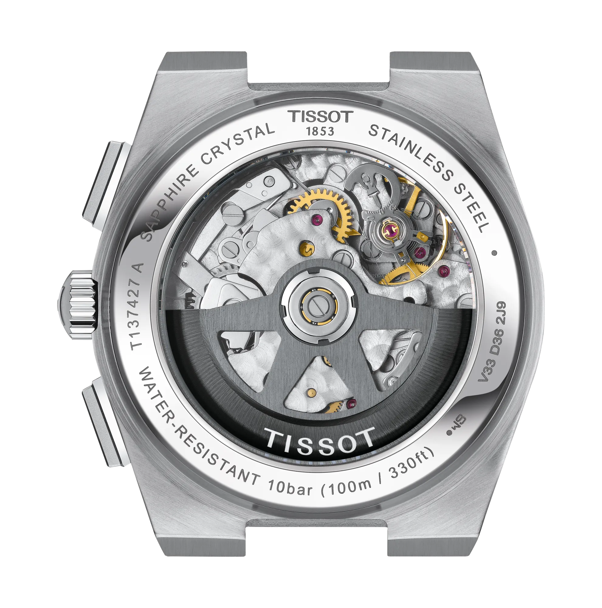 Tissot PRX Automatic Chronograph Grey Dial Stainless Steel Watch T137.427.11.011.01 - Bijoux Eclore