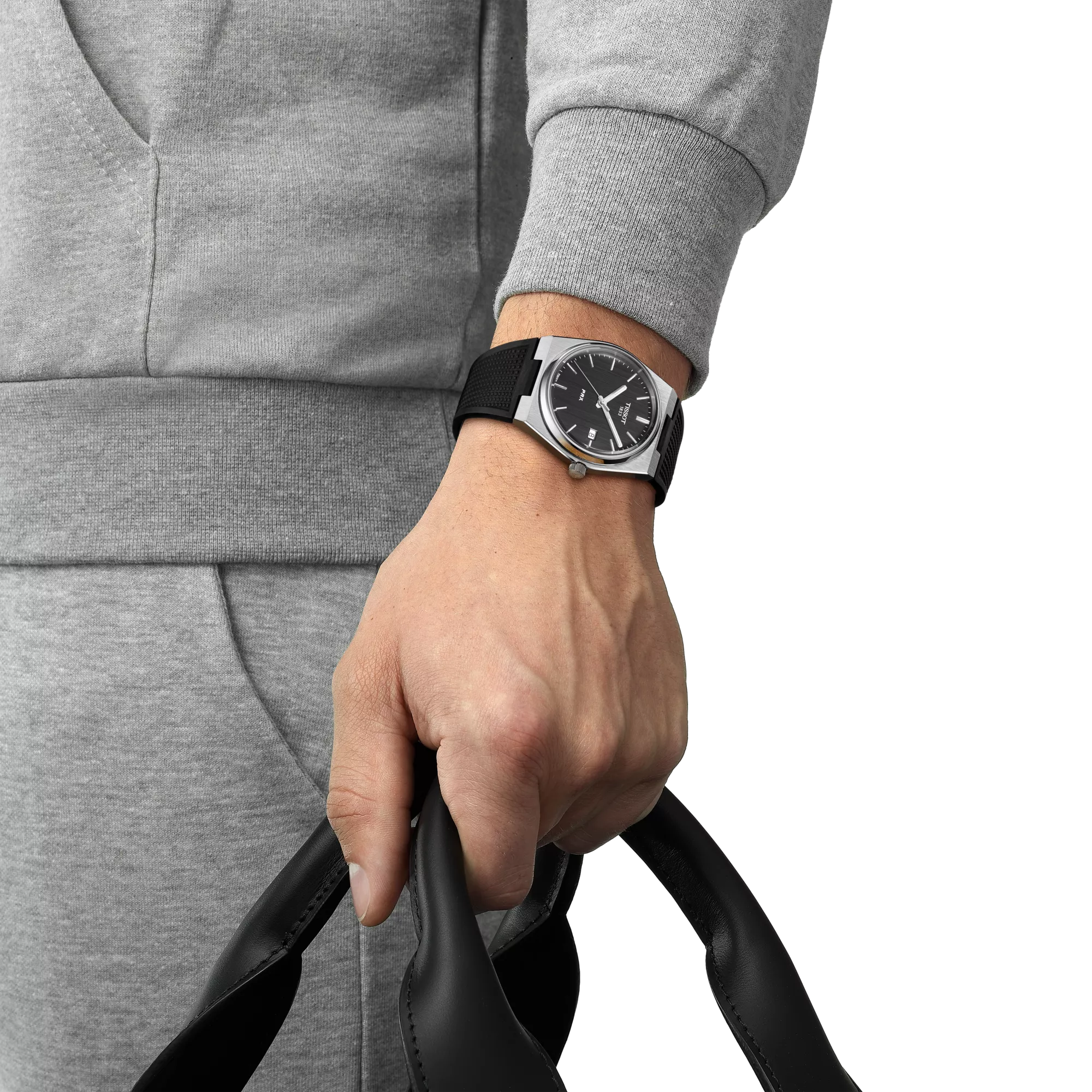 Tissot PRX Black Dial Black Rubber Strap Watch T137.410.17.051.00 - Bijoux Eclore