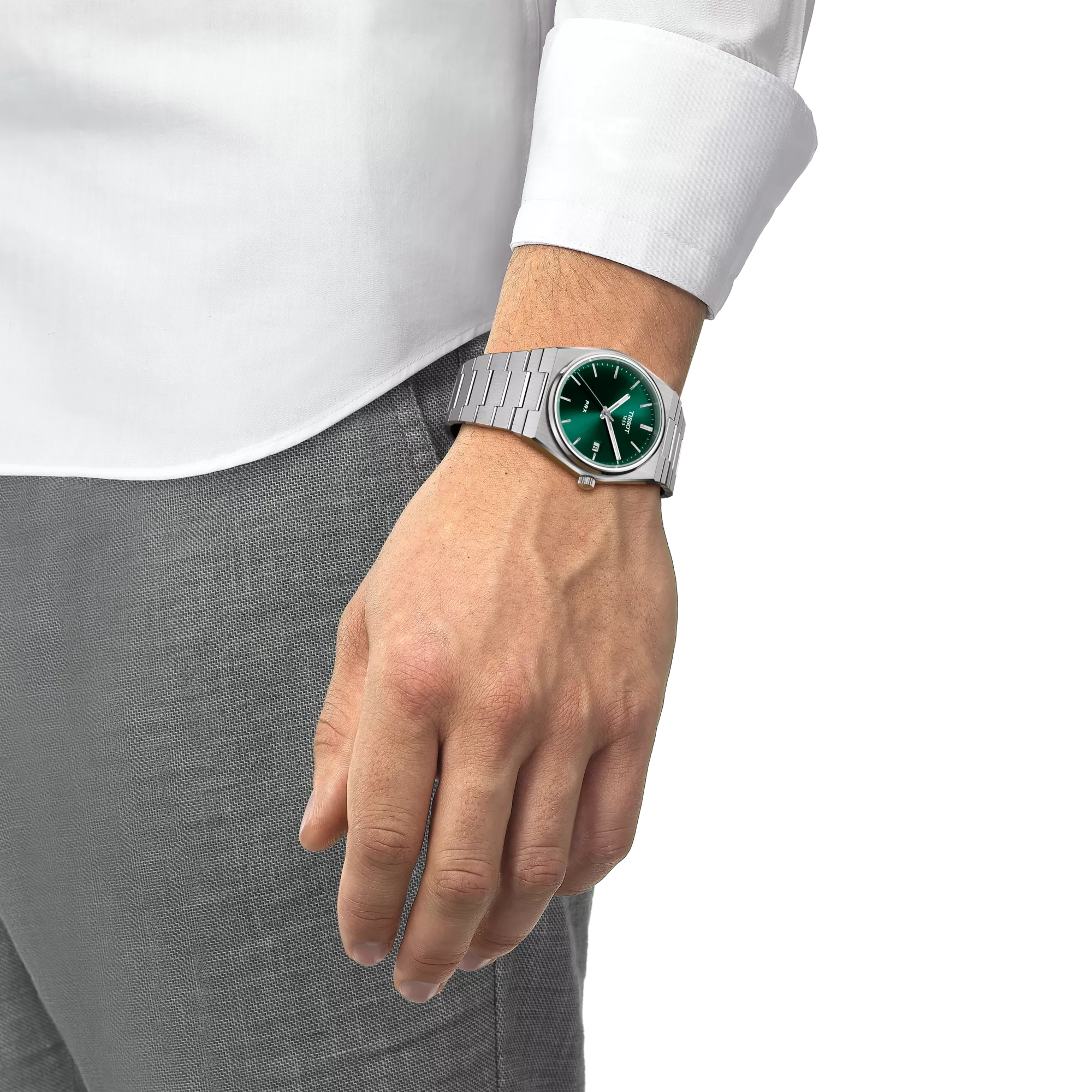 Tissot PRX Green Dial Stainless Steel Watch T137.410.11.091.00 - Bijoux Eclore
