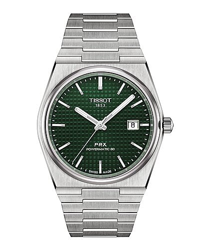 Tissot PRX Powermatic 80  Green Dial Stainless Steel Watch T137.407.11.091.00