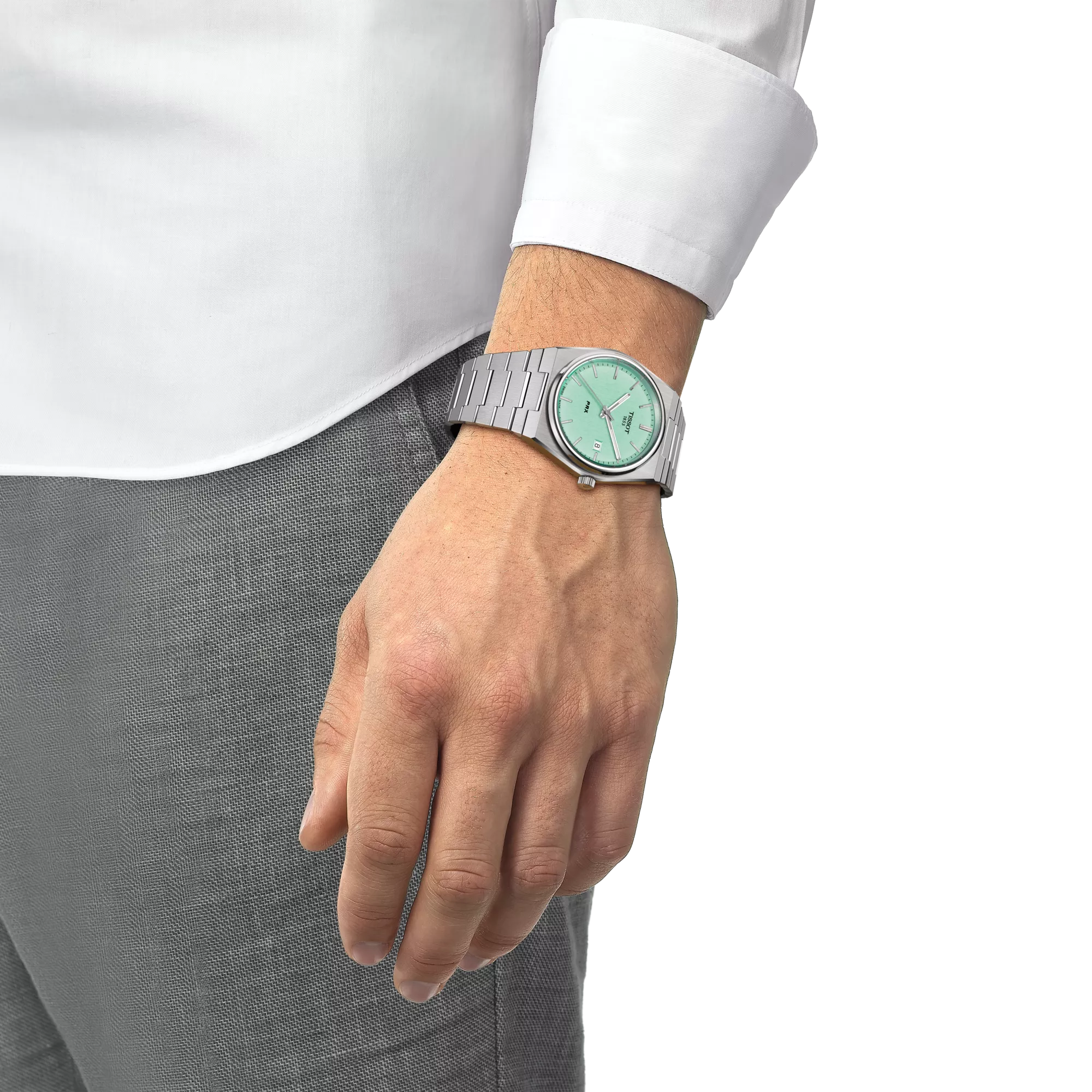 Tissot PRX Quartz Light Green Dial Men's Watch T137.410.11.091.01 - Bijoux Eclore