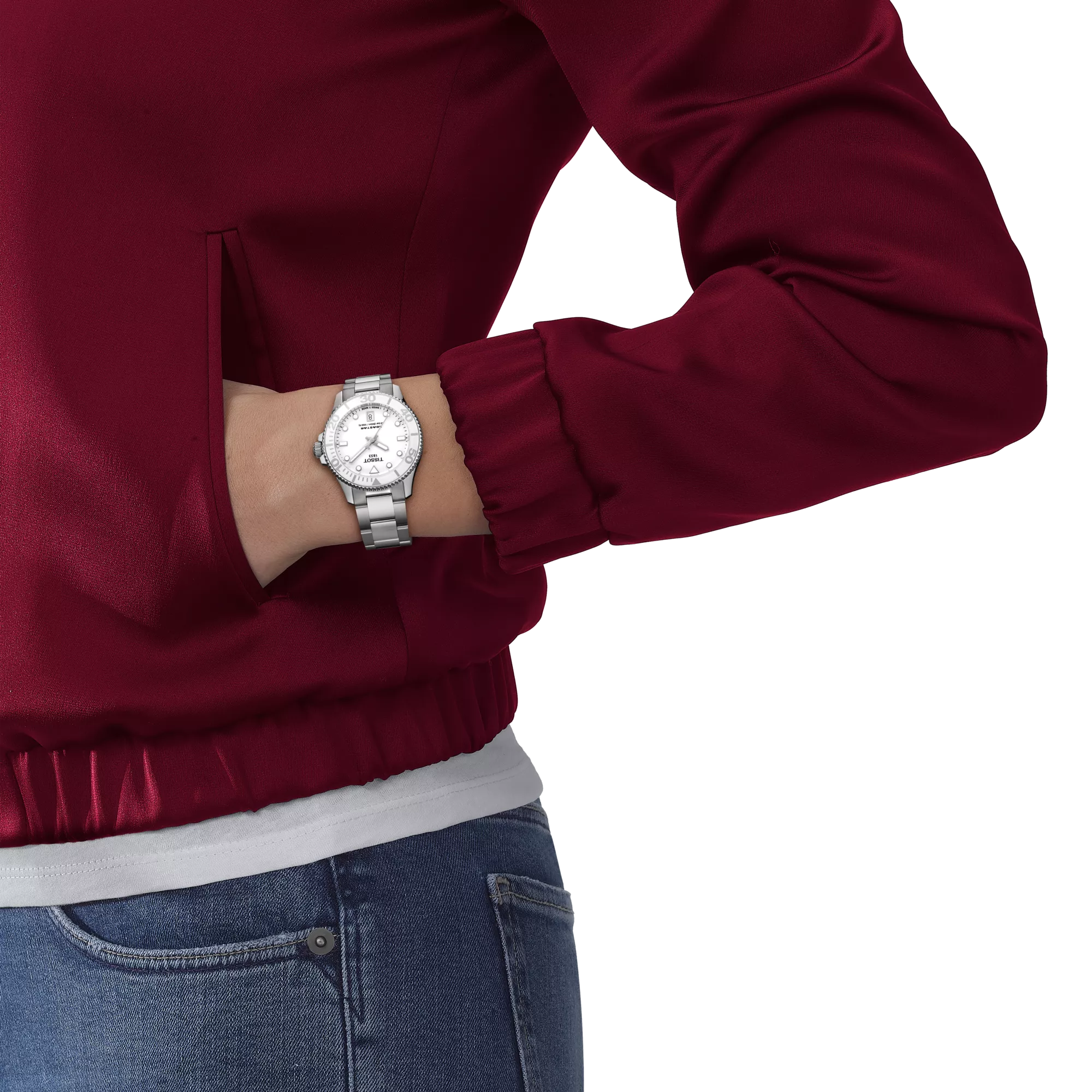 Tissot Seastar 1000 Quartz White Dial Men's Watch T120.210.11.011.00 - Bijoux Eclore