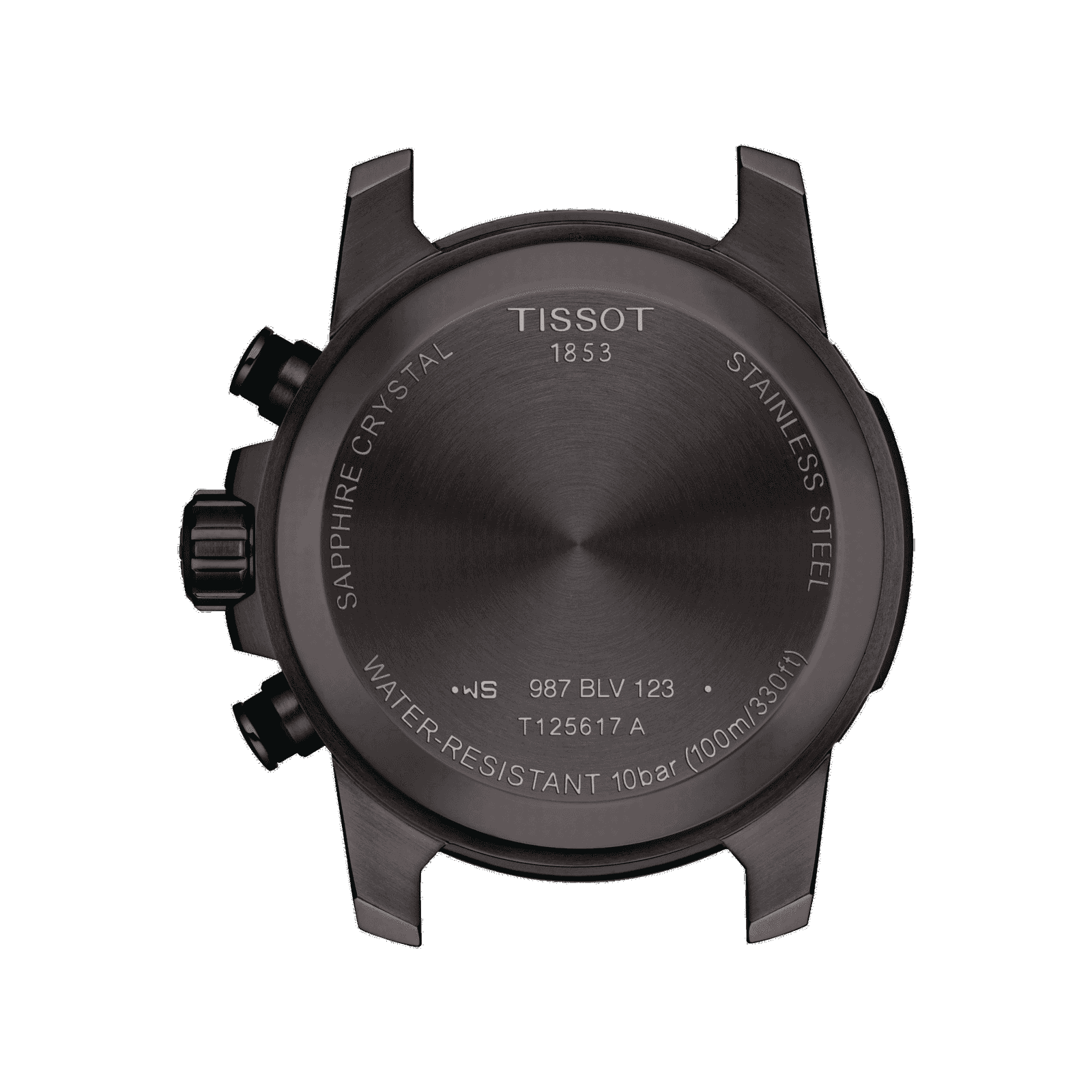 Tissot Supersport Chrono Black Dial Brown Leather Mens Watch T125.617.36.051.01