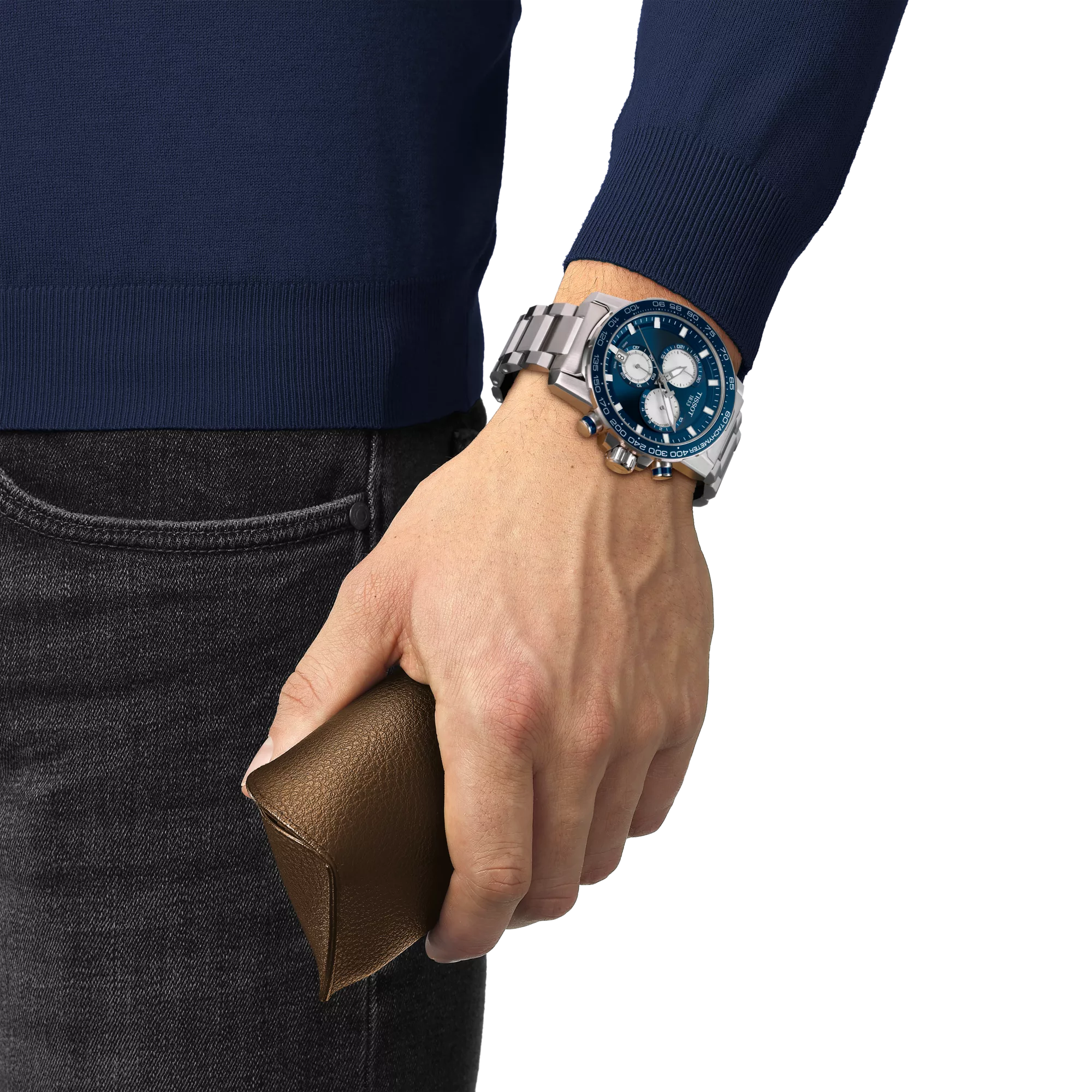 Tissot Supersport Chrono Blue Dial Men's Watch T125.617.11.041.00 - Bijoux Eclore