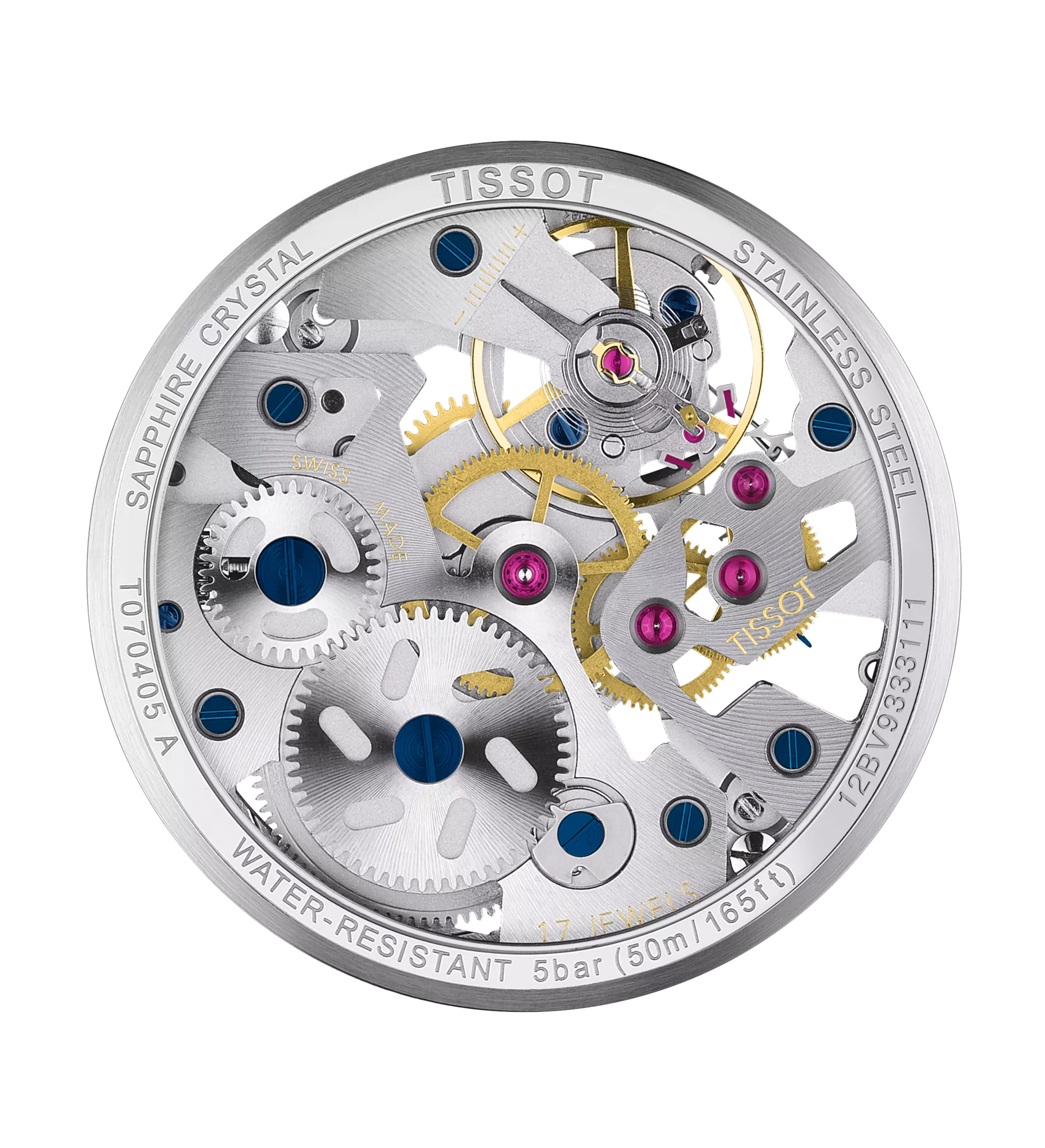 Tissot T-COMPLICATION SQUELETTE MECHANICAL Men's Watch T070.405.16.411.00 - Bijoux Eclore