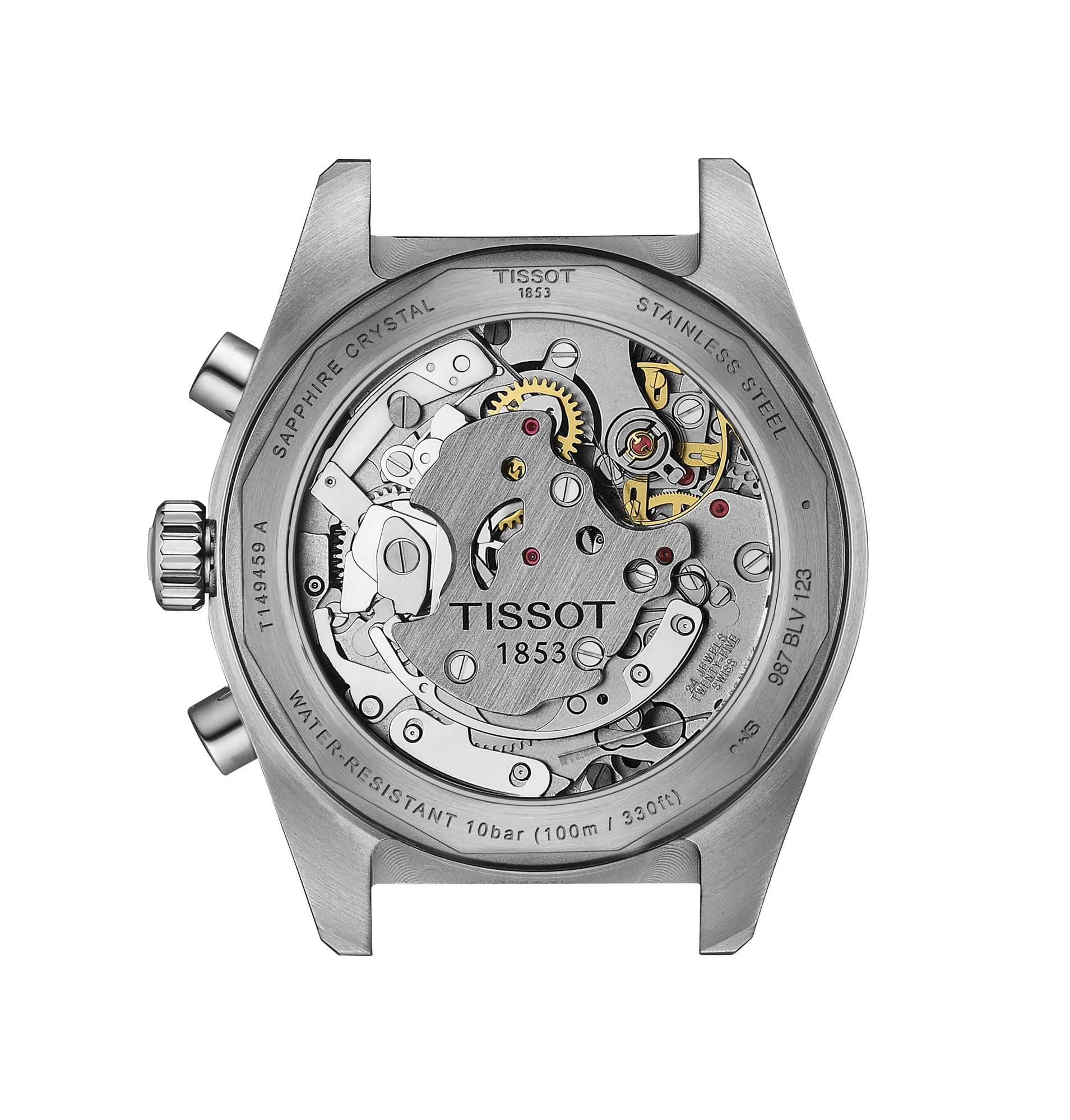 Tissot T-Sport PR516 Mechanical Chronograph Black Dial Stainless Steel Watch T149.459.21.051.00 - Bijoux Eclore