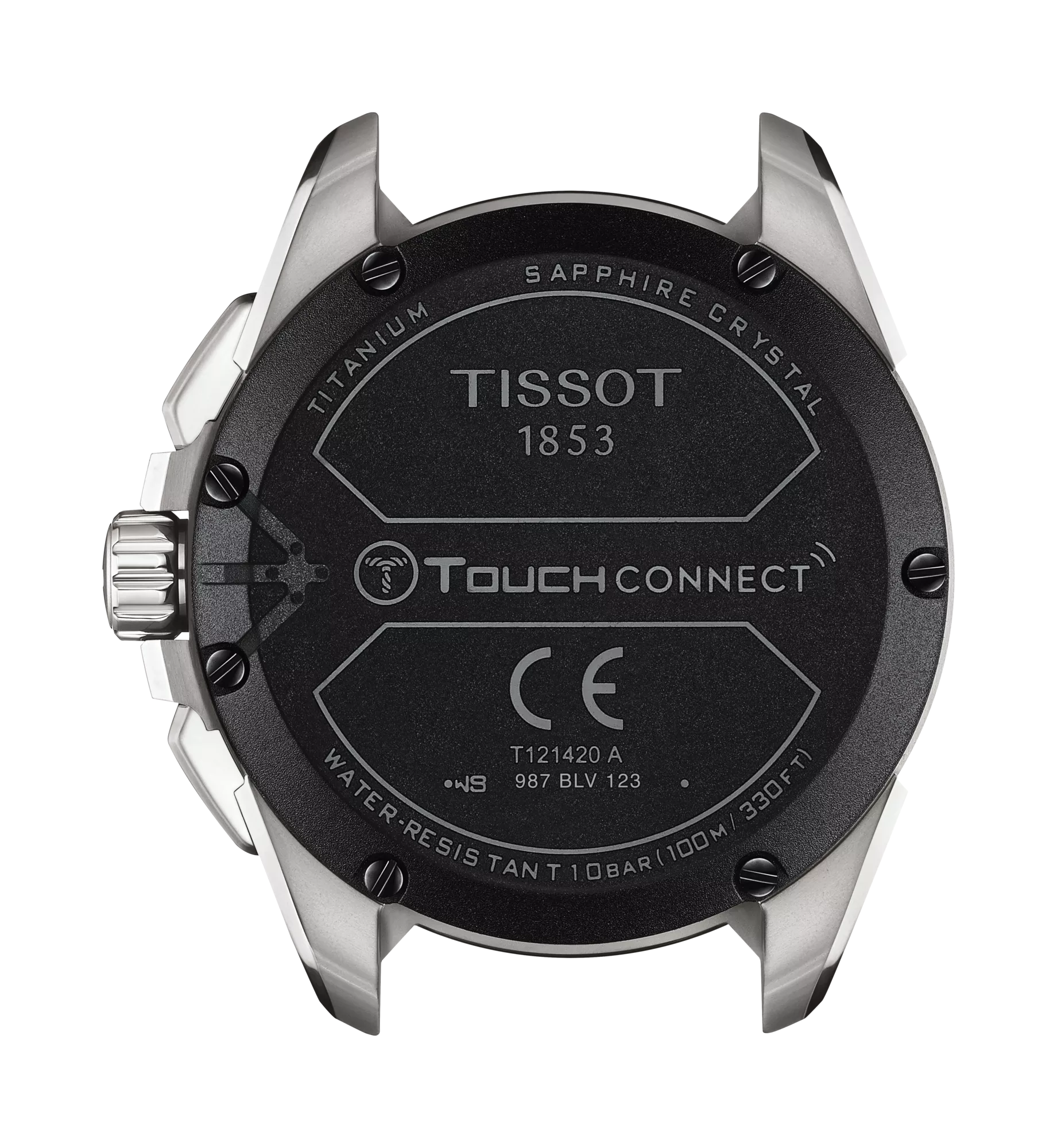 Tissot T-Touch Connect Solar Black Dial Beige Leather Strap Watch T121.420.47.051.07 - Bijoux Eclore