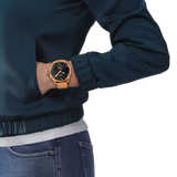 Tissot T-Touch Connect Solar Rose Gold-Tone Leather Strap Watch T121.420.46.051.00 - Bijoux Eclore