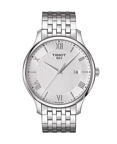 Tissot Tradition  Silver Dial Stainless Steel Quartz Men's Watch T063.610.11.038.00